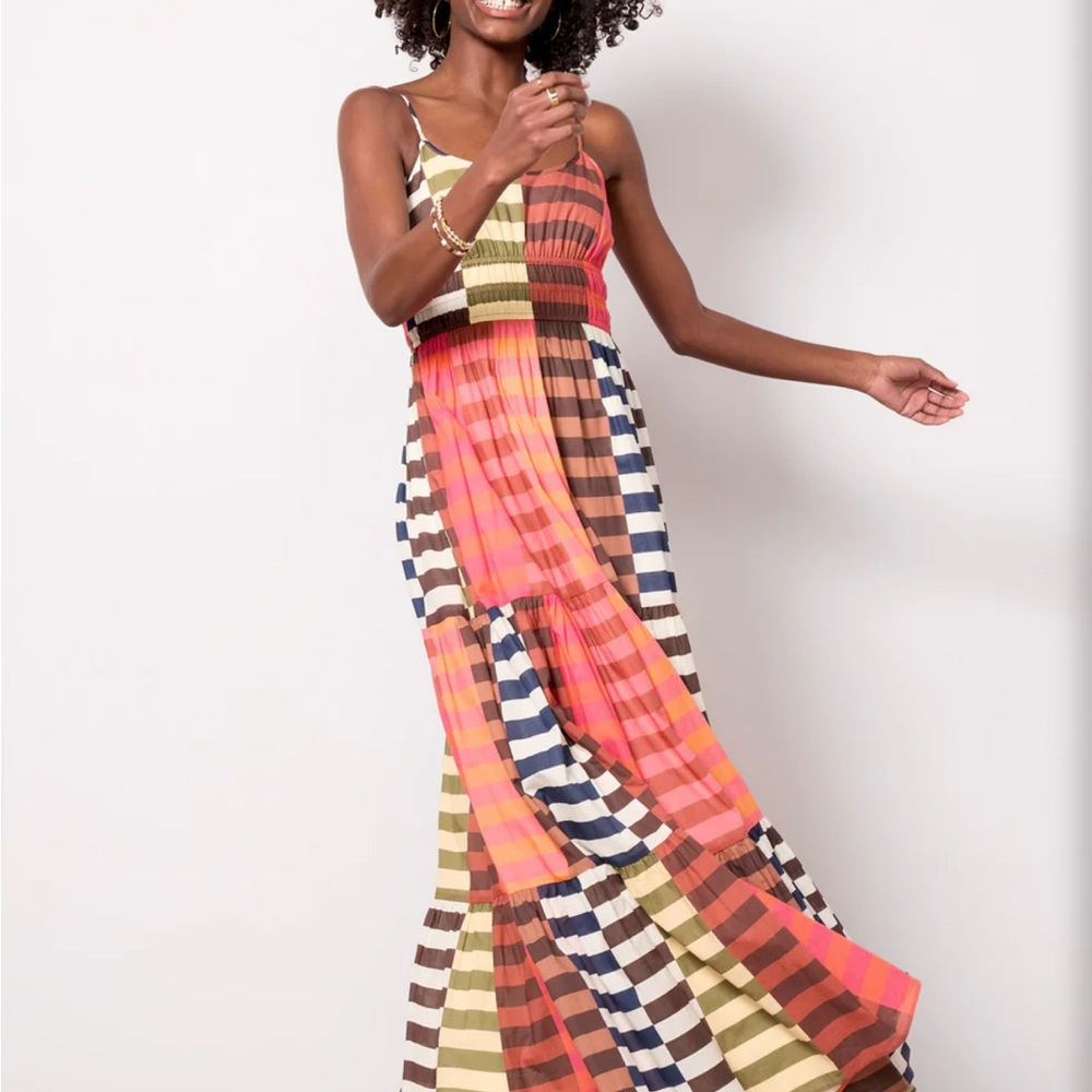 NWOT Hutch Colorful Striped Maxi Dress
